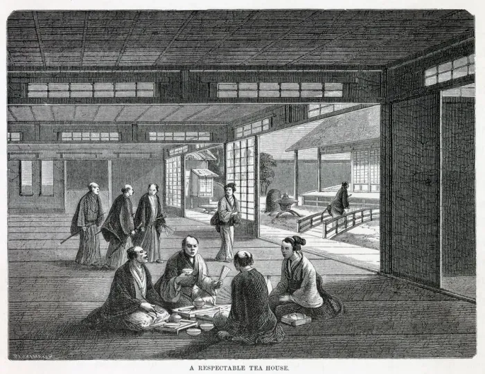 Framed Print : The interior of a respectable tea-house Framed Print : The interior of a respectable tea-house