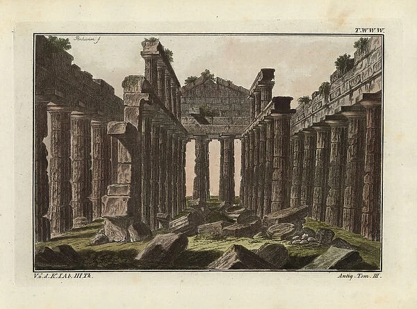 Interior of Roman temple