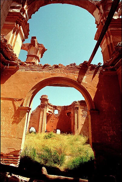 Interior ruins, Belchite, Spain