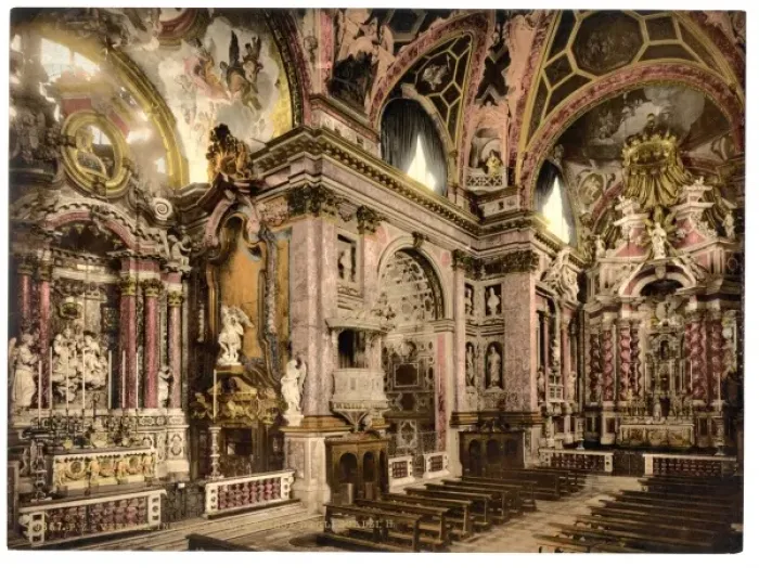 Framed Print : Interior Scalzi, Venice, Italy Framed Print : Interior Scalzi, Venice, Italy