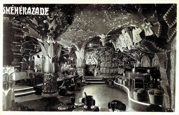 The interior of Sheherazade nightclub in Paris
