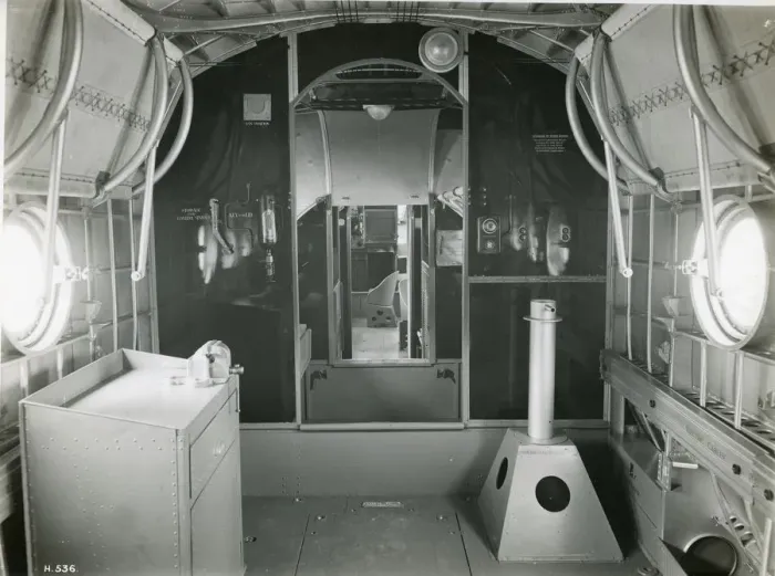 Framed Print : Interior of the Short S14 Sarafand, S1589, looking forw? Framed Print : Interior of the Short S14 Sarafand, S1589, looking forw?