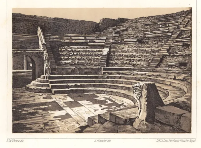 Framed Print : Interior of the Small Theatre or Odeon, Pompeii VIII. 7. 19 Framed Print : Interior of the Small Theatre or Odeon, Pompeii VIII. 7. 19