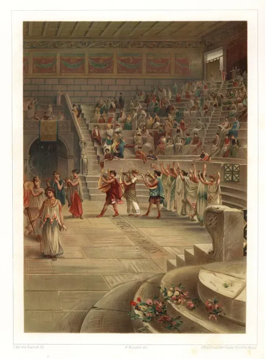 Framed Print : Interior of the Small Theatre or Odeon, Pompeii VIII. 7. 19 Framed Print : Interior of the Small Theatre or Odeon, Pompeii VIII. 7. 19