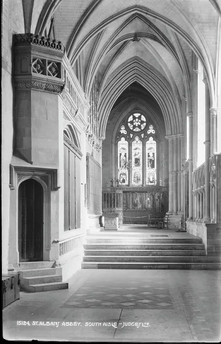 Framed Print : Interior of St. Alban's Abbey, South Aisle Framed Print : Interior of St. Alban's Abbey, South Aisle