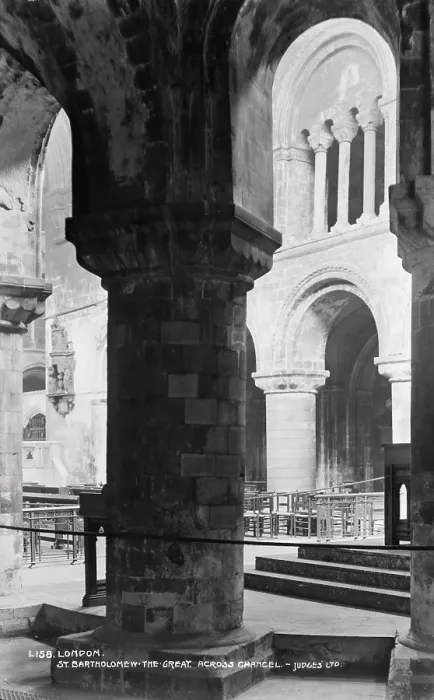 Framed Print : Interior of St. Bartholomew the Great Framed Print : Interior of St. Bartholomew the Great