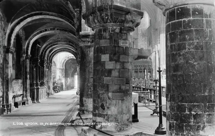 Framed Print : Interior of St. Bartholomew the Great Framed Print : Interior of St. Bartholomew the Great