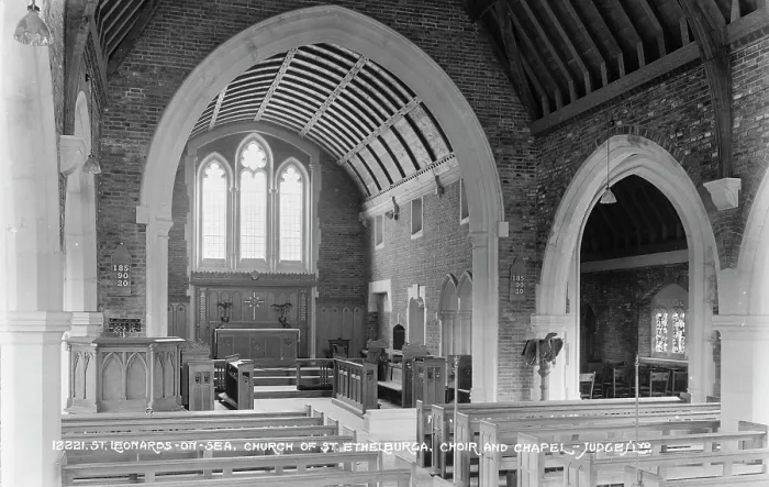 Framed Print : Interior of St. Ethelburga Church Framed Print : Interior of St. Ethelburga Church