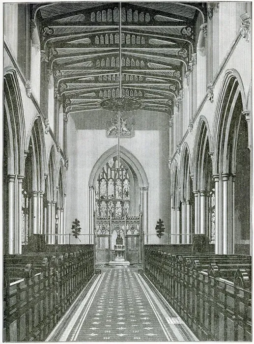 Framed Print : Interior of St Giles Church, Cripplegate, London Framed Print : Interior of St Giles Church, Cripplegate, London