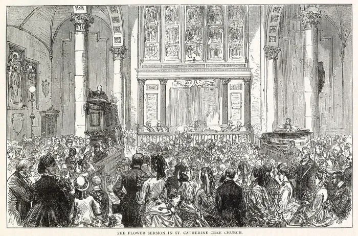 Framed Print : Interior of St Katharine Cree Church, Leadenhall Street, Aldgate, London Framed Print : Interior of St Katharine Cree Church, Leadenhall Street, Aldgate, London