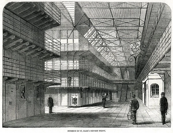 Interior of St Marys Convict Prision 1861