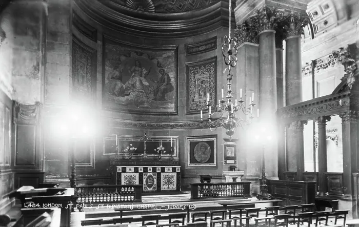Framed Print : Interior of St. Paul's Bunyan Chapel Framed Print : Interior of St. Paul's Bunyan Chapel