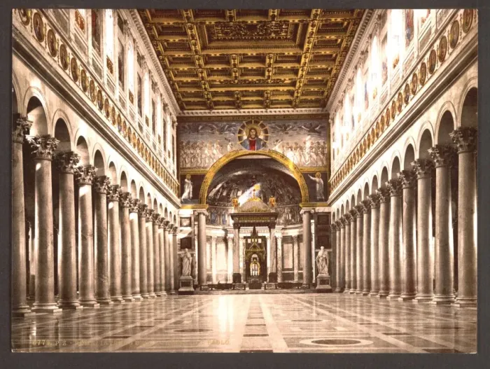 Framed Print : Interior of St. Pauls, Rome, Italy Framed Print : Interior of St. Pauls, Rome, Italy