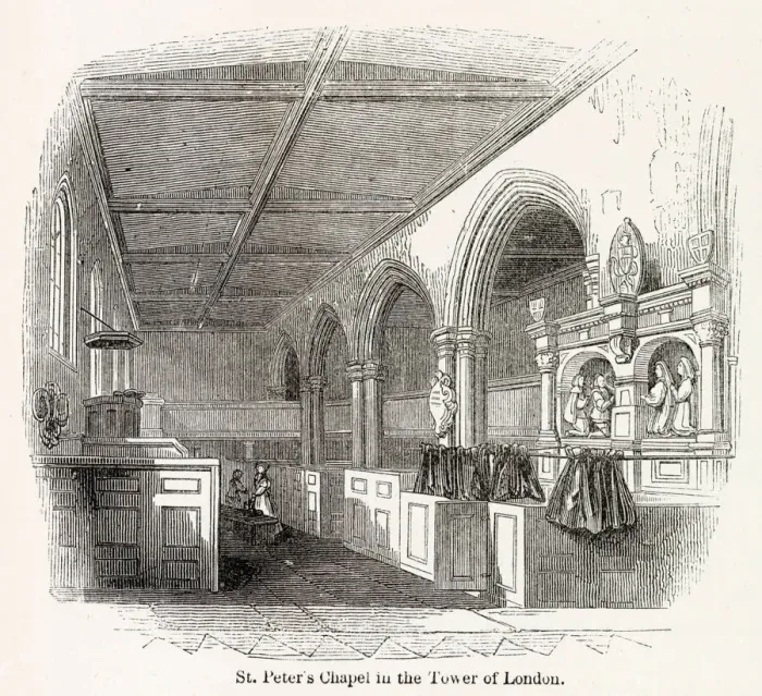 Framed Print : Interior of St Peters Chapel, situated within the Towers Inner Ward Framed Print : Interior of St Peters Chapel, situated within the Towers Inner Ward