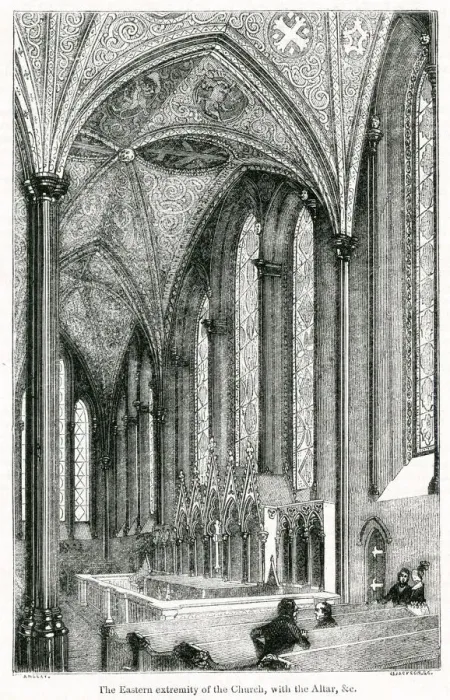 Framed Print : Interior of the Temple Church, London Framed Print : Interior of the Temple Church, London