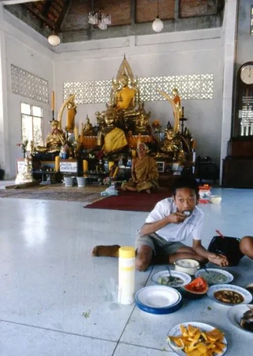 Framed Print : Interior of a temple, Thailand Framed Print : Interior of a temple, Thailand