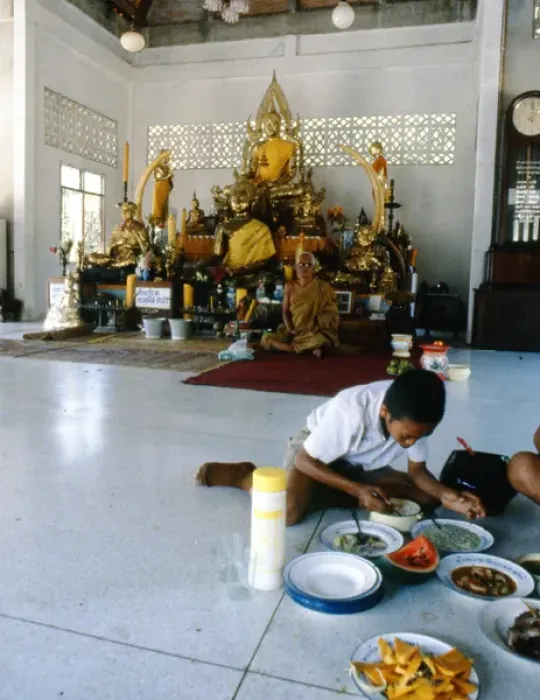 Framed Print : Interior of a temple, Thailand Framed Print : Interior of a temple, Thailand