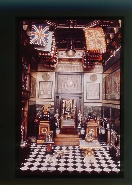 Interior of Titanias Palace dolls house