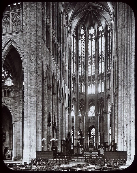 Interior view of Beauvais Cathedral, northern France