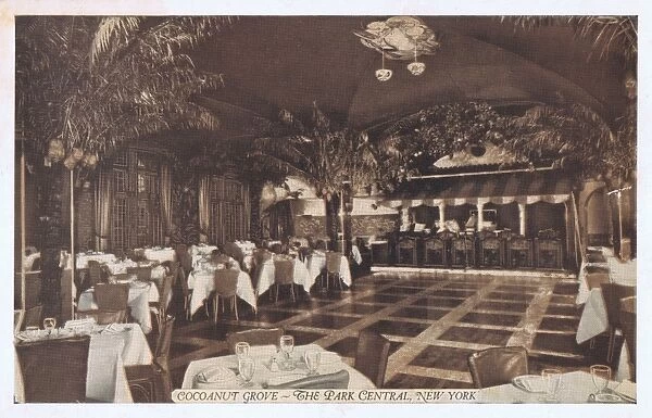 Interior view of the Cocoanut Grove cabaret in the Park Cent