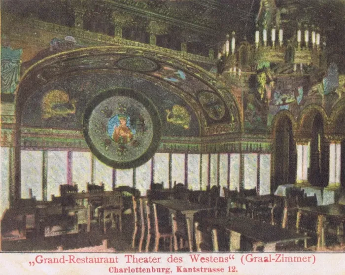 Framed Print : Interior view of the grand restaurant in the Theatre Des Wes Framed Print : Interior view of the grand restaurant in the Theatre Des Wes