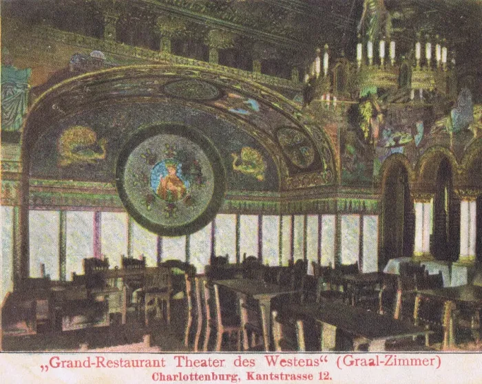 Framed Print : Interior view - grand restaurant in the Theatre Des Westerns Framed Print : Interior view - grand restaurant in the Theatre Des Westerns