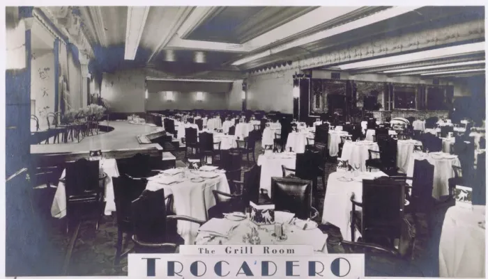 Framed Print : An interior view of the Grill Room at Trocadero Restaurant Framed Print : An interior view of the Grill Room at Trocadero Restaurant