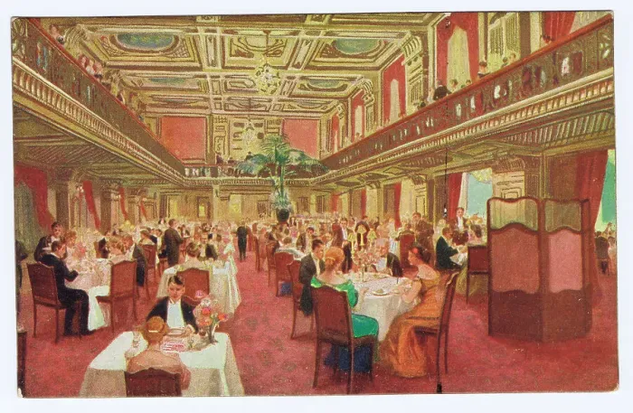 Framed Print : An interior view of the main restaurant at the Trocadero