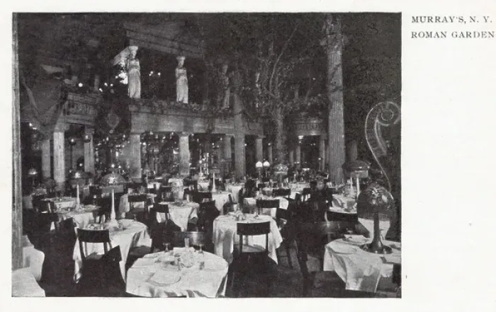 Framed Print : Interior view of Murrays Roman Gardens, New York Framed Print : Interior view of Murrays Roman Gardens, New York