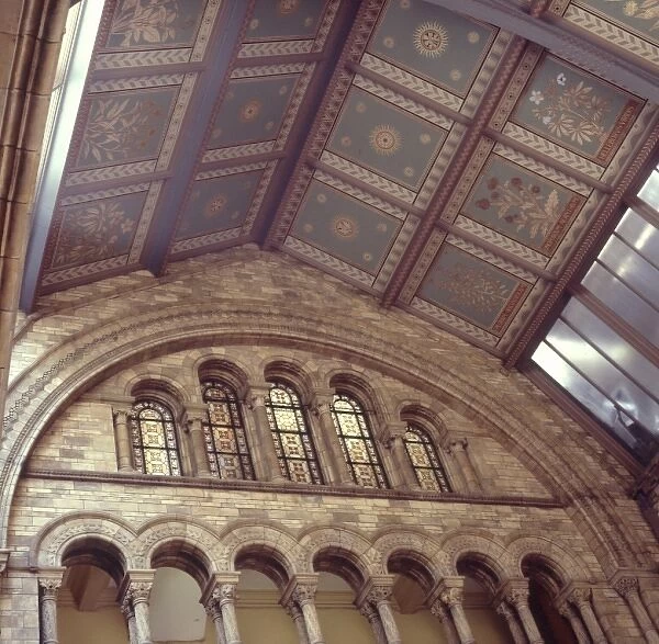 Interior view of the Natural History Museum, London