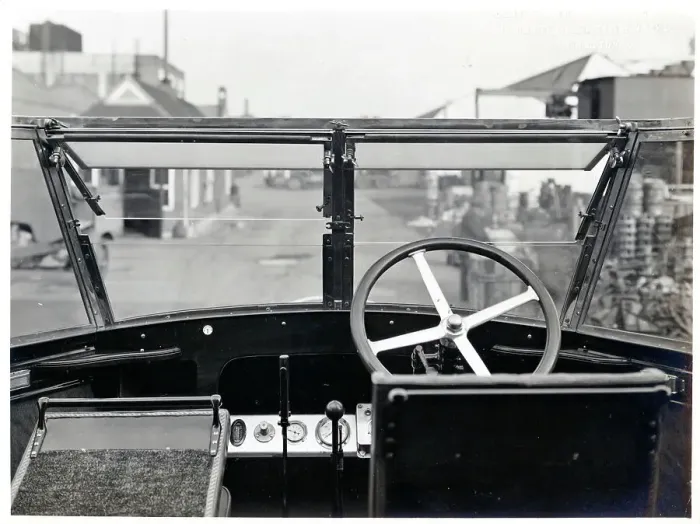Framed Print : Interior view of open top single decker bus Framed Print : Interior view of open top single decker bus
