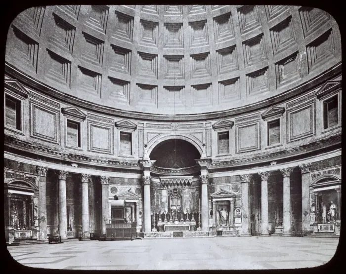 Framed Print : Interior view of The Pantheon, Rome, Italy