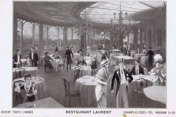 Framed Print : An interior view of Restaurant Laurent, Paris, 1920s Framed Print : An interior view of Restaurant Laurent, Paris, 1920s