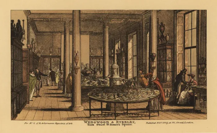 Framed Print : Interior of the Wedgwood and Byerley shop Framed Print : Interior of the Wedgwood and Byerley shop