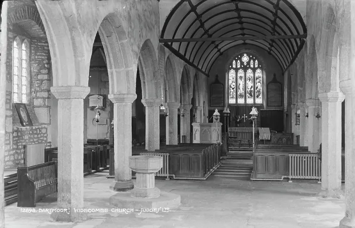 Framed Print : Interior of Widecombe Church Framed Print : Interior of Widecombe Church