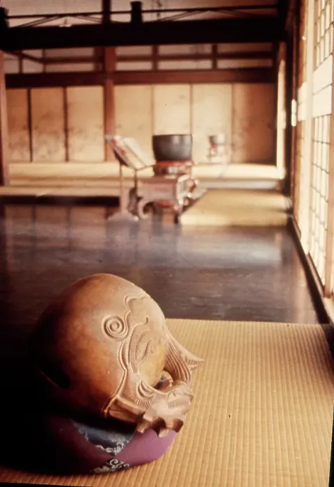 Framed Print : Interior wooden sculpture, Japan Framed Print : Interior wooden sculpture, Japan