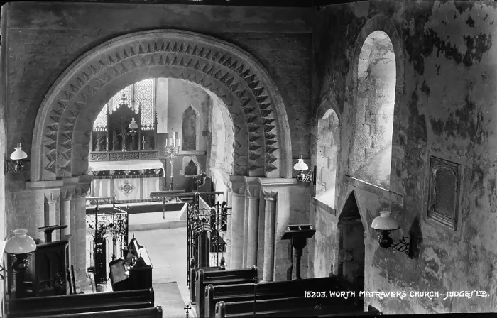 Framed Print : Interior of Worth Matravers Church Framed Print : Interior of Worth Matravers Church