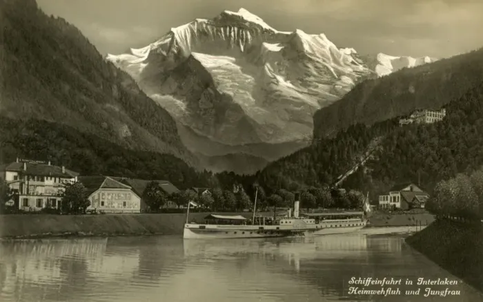 Framed Print : Interlaken, Heimwehfluh and Jungfrau, Bern, Switzerland Framed Print : Interlaken, Heimwehfluh and Jungfrau, Bern, Switzerland