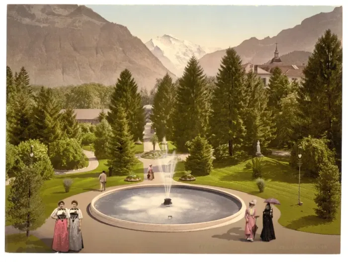 Framed Print : Interlaken, Kursall, Bernese Oberland, Switzerland Framed Print : Interlaken, Kursall, Bernese Oberland, Switzerland