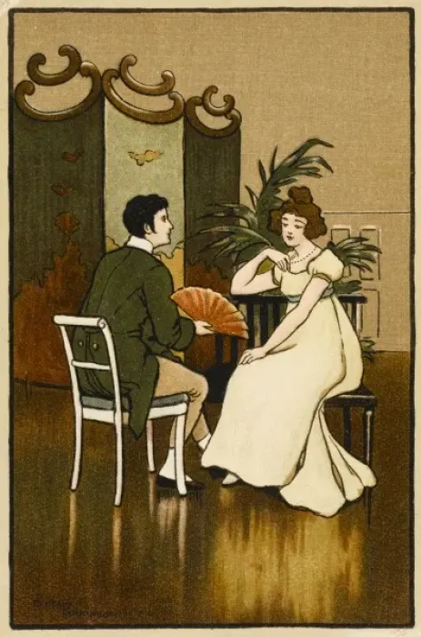 Framed Print : An Intermezzo with Fan Framed Print : An Intermezzo with Fan