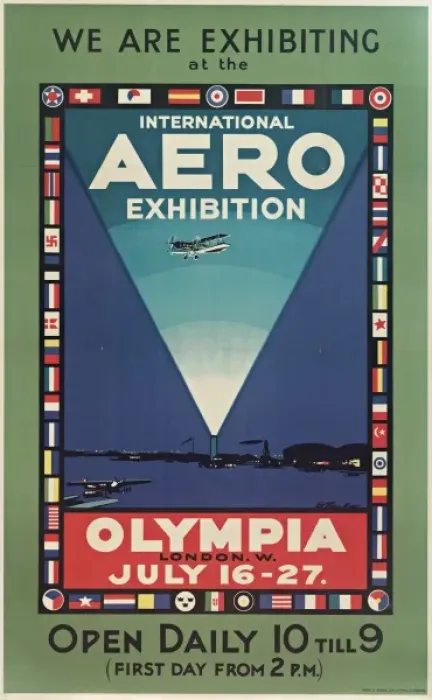 Framed Print : International Aero Exhibition Poster Framed Print : International Aero Exhibition Poster