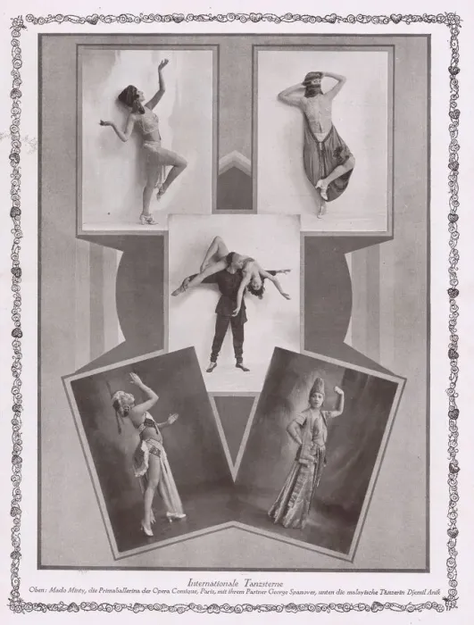 Framed Print : International dancers in Herman Hallers Noch und Noch, Admiralspalast Framed Print : International dancers in Herman Hallers Noch und Noch, Admiralspalast