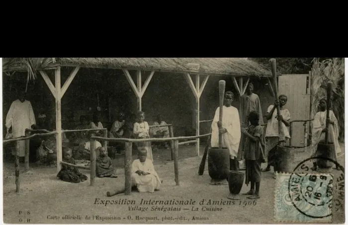 Framed Print : International Exhibition at Amiens - Senegalese Village Framed Print : International Exhibition at Amiens - Senegalese Village