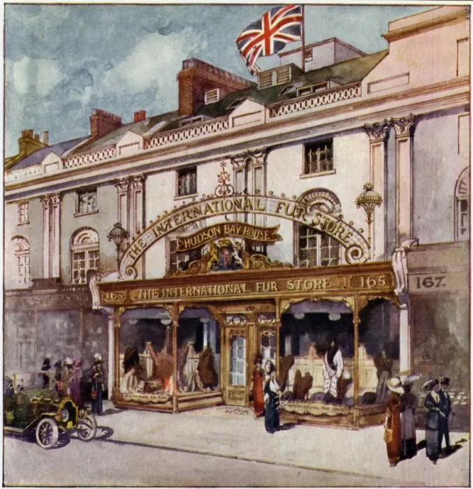 Framed Print : International Fur Store - store-front 1912 Framed Print : International Fur Store - store-front 1912