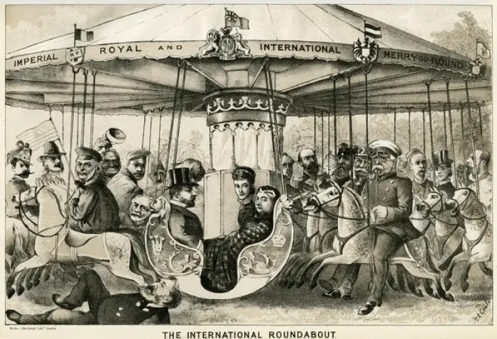 Framed Print : The International Roundabout 1882 Framed Print : The International Roundabout 1882