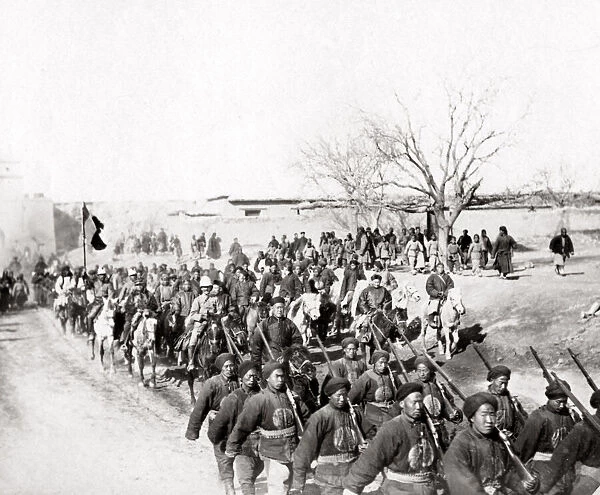 International troops, Boxer rebellion, China, 1900