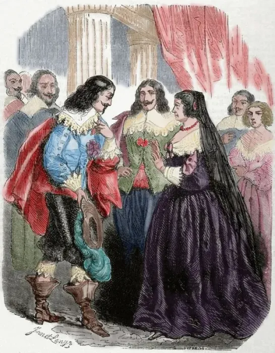 Framed Print : Interview between the king Louis XIII of France (1601-1643) Framed Print : Interview between the king Louis XIII of France (1601-1643)