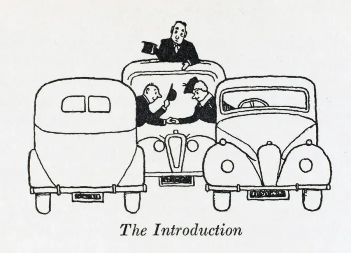 Framed Print : The Introduction / W Heath Robinson Framed Print : The Introduction / W Heath Robinson