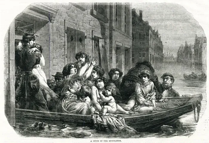 Framed Print : Inundations in France 1856 Framed Print : Inundations in France 1856