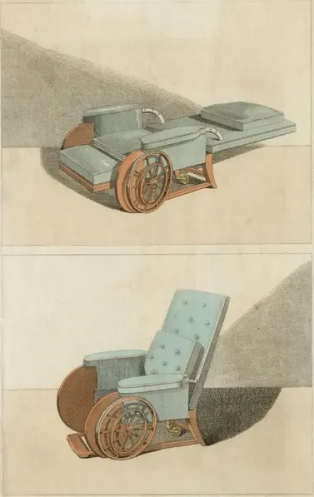 Framed Print : Invalid Chair / 1810 Framed Print : Invalid Chair / 1810